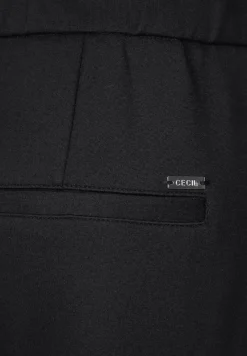 Cecil Hosen*Loose Fit Jerseyhose Black