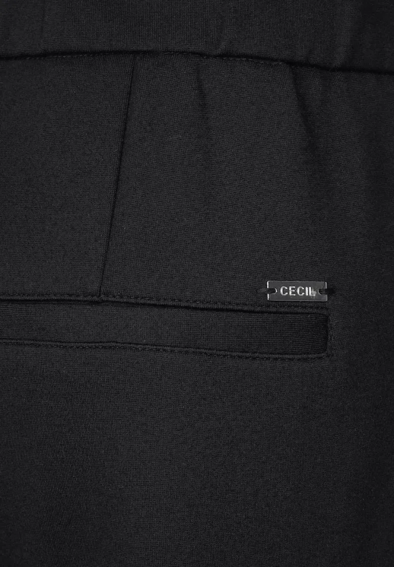 Cecil Hosen*Loose Fit Jerseyhose Black