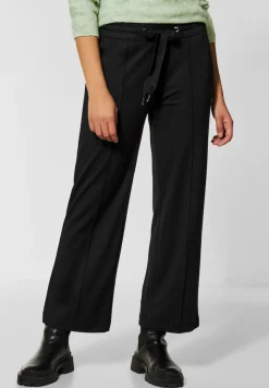Street One Hosen*Loose Fit Jerseyhose Black