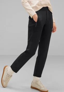 Street One Hosen*Loose Fit Joggpants Black