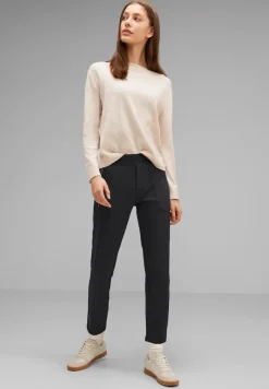 Street One Hosen*Loose Fit Joggpants Black