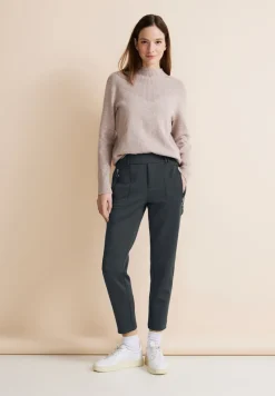 Street One Hosen*Loose Fit Joggpants dark stone grey