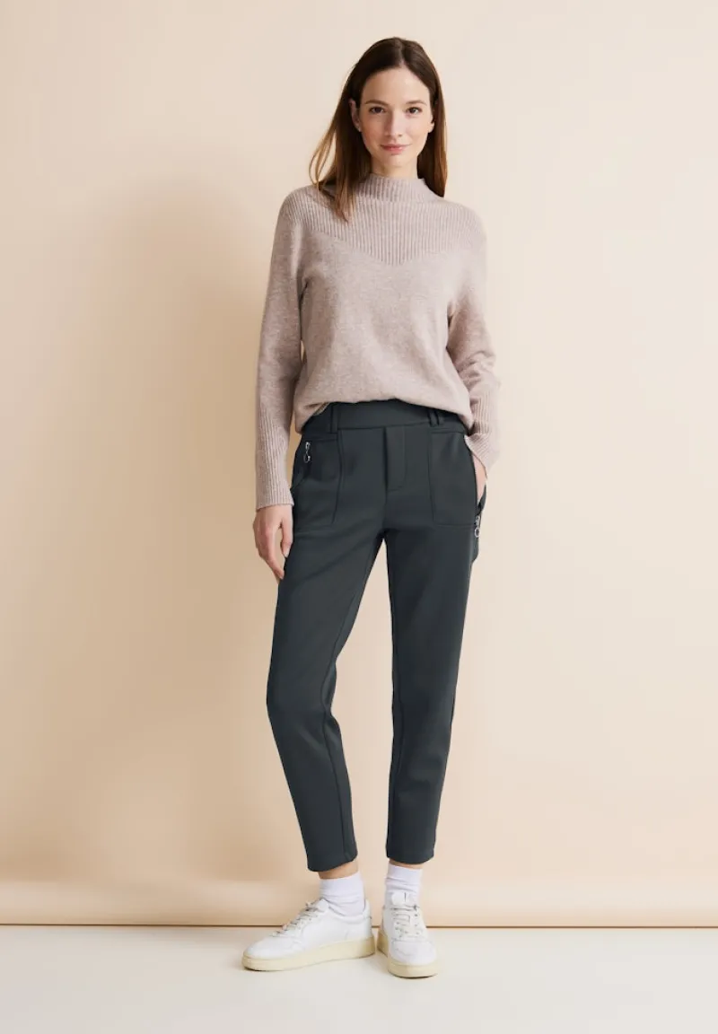 Street One Hosen*Loose Fit Joggpants dark stone grey