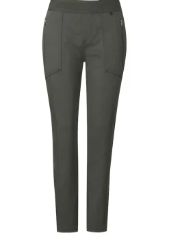 Street One Hosen*Loose Fit Joggpants greyish atlantic green