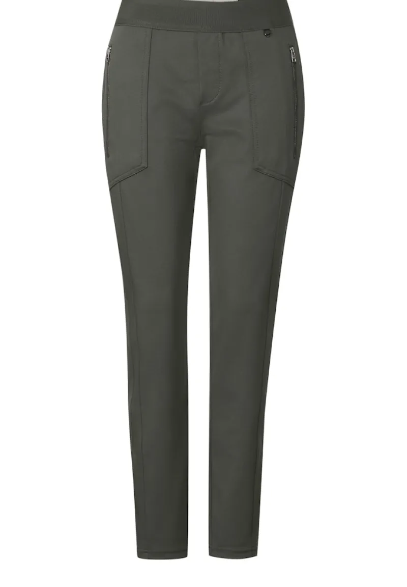 Street One Hosen*Loose Fit Joggpants greyish atlantic green