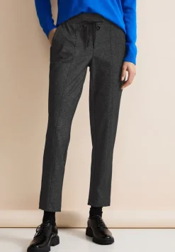 Street One Hosen*Loose Fit Joggpants salt and pepper grey