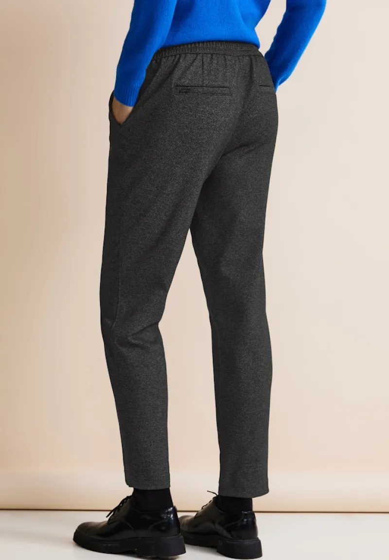 Street One Hosen*Loose Fit Joggpants salt and pepper grey