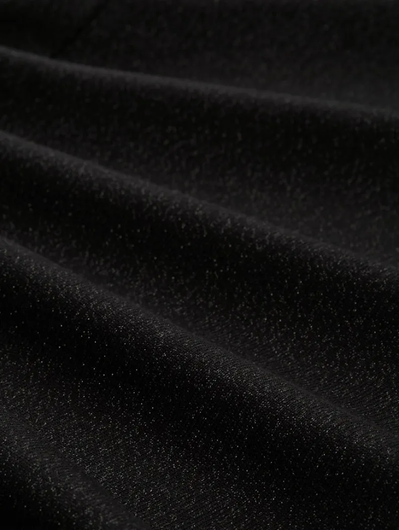 Tom Tailor Shirts*Loose Fit Langarmshirt mit Glitzer-Effekt deep black