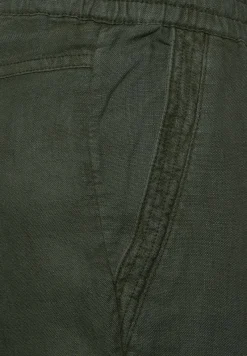 Cecil Hosen*Loose Fit Leinenhose deep khaki