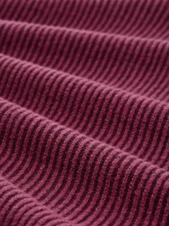 Tom Tailor Pullover & Sweatshirts*Loose Fit Strickpullover mit Stehkragen red rib structure