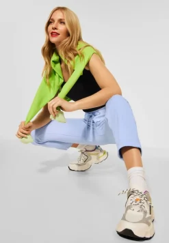 Street One Hosen*Loose Fit Sweathose lucent blue