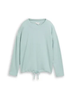 Tom Tailor Pullover & Sweatshirts*Loose Fit Sweatshirt white moss