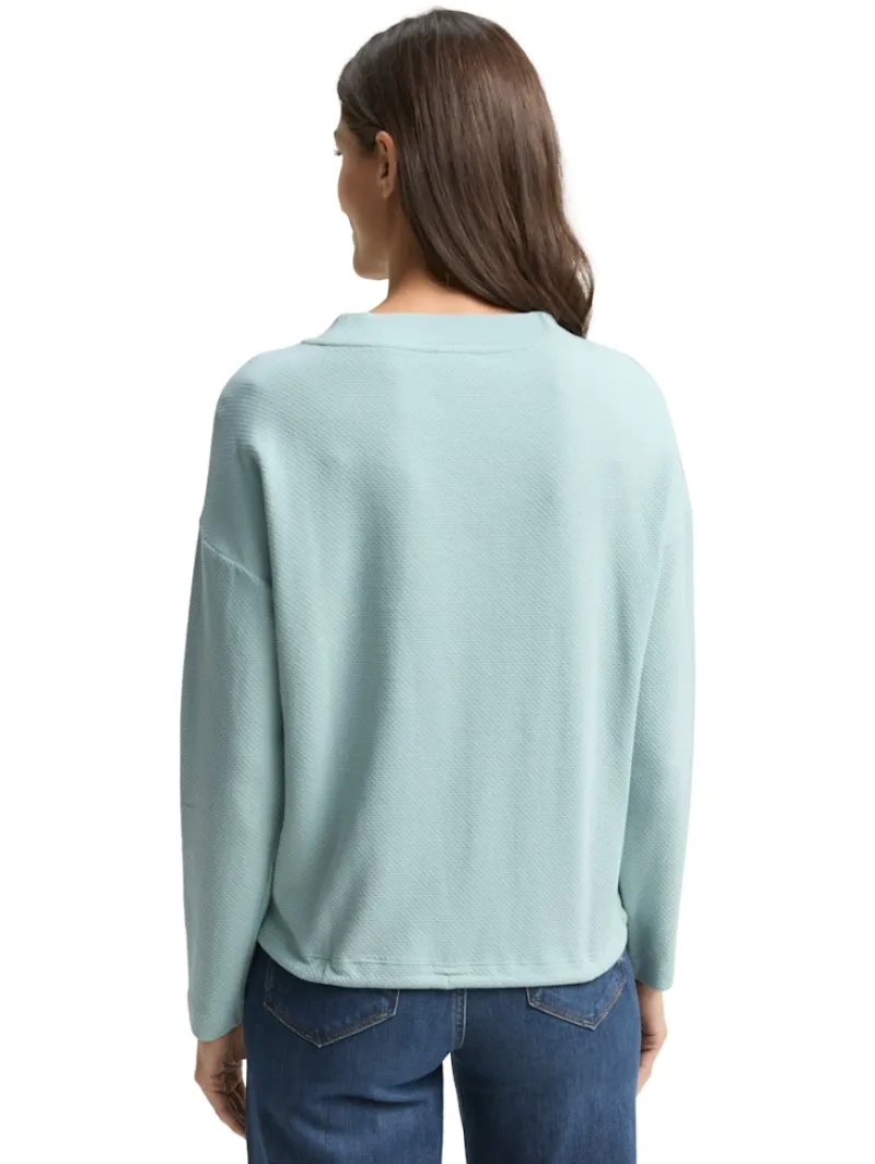 Tom Tailor Pullover & Sweatshirts*Loose Fit Sweatshirt white moss