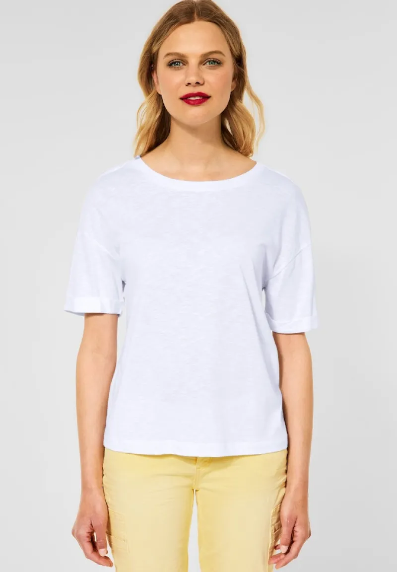 Street One Shirts*Loose Fit T-Shirt white