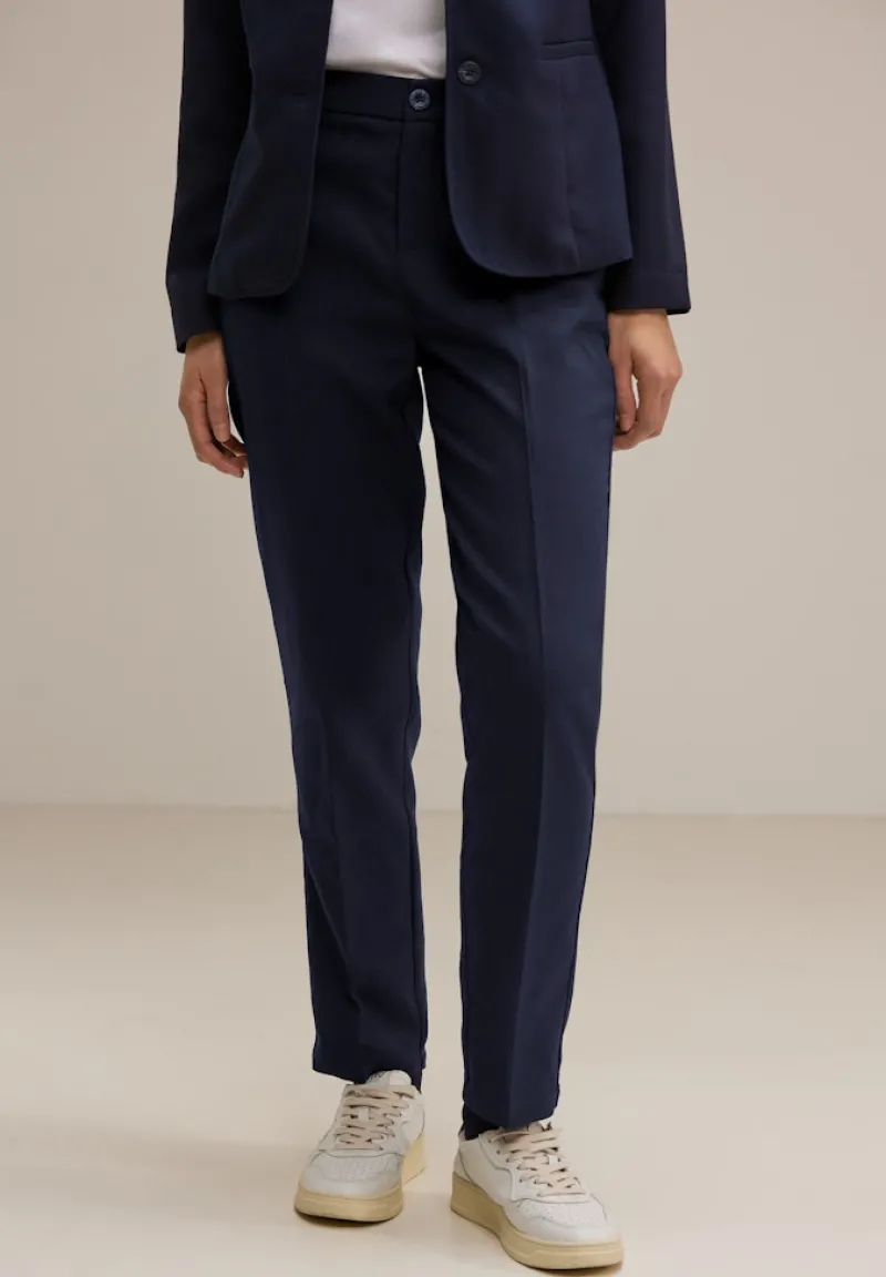 Street One Hosen*Loose Fit Twillhose deep blue