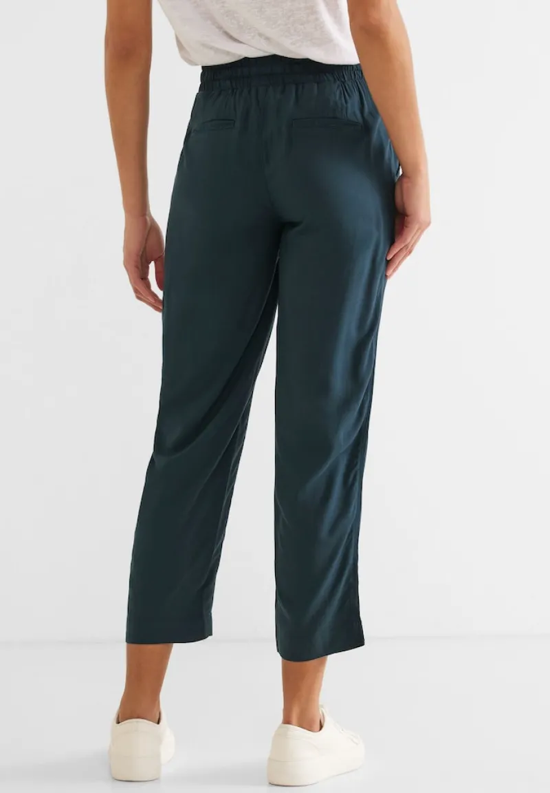 Street One Hosen*Loose Fit Viskose Hose cool vintage green