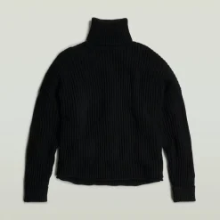 G-star Raw Pullover & Sweatshirts*Loose turtle knit wmn dk black