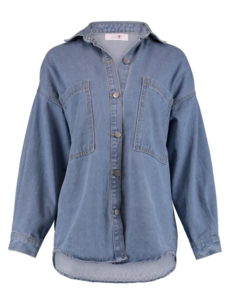 Hailys Blusen*LS C BL De44mina mblue