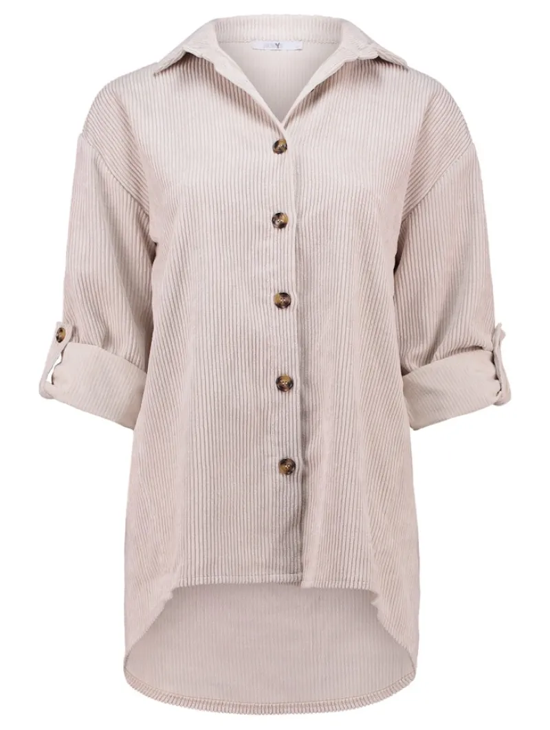 Hailys Blusen*LS P BL Ro44bina cream