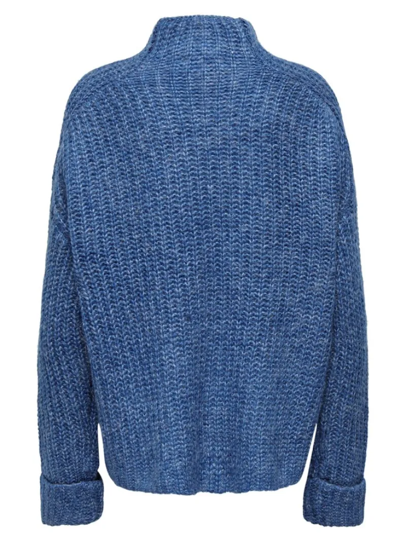 La Strada Unica Pullover & Sweatshirts*LSUANAIS WOOL L/S HIGHNECK PULLOVER KNT blue sapphire
