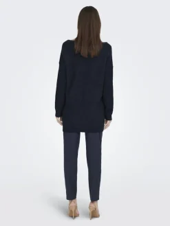 La Strada Unica Pullover & Sweatshirts*LSUKAYLA WOOL L/S V-NECK PULLOVER KNT Night Sky