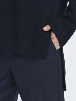 La Strada Unica Pullover & Sweatshirts*LSUKAYLA WOOL L/S V-NECK PULLOVER KNT Night Sky