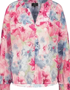 Monari Blusen*Luftige Bluse pink gemustert