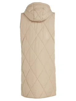 Tommy Hilfiger Westen*LW SORONA QUILTED LONG VEST Beige