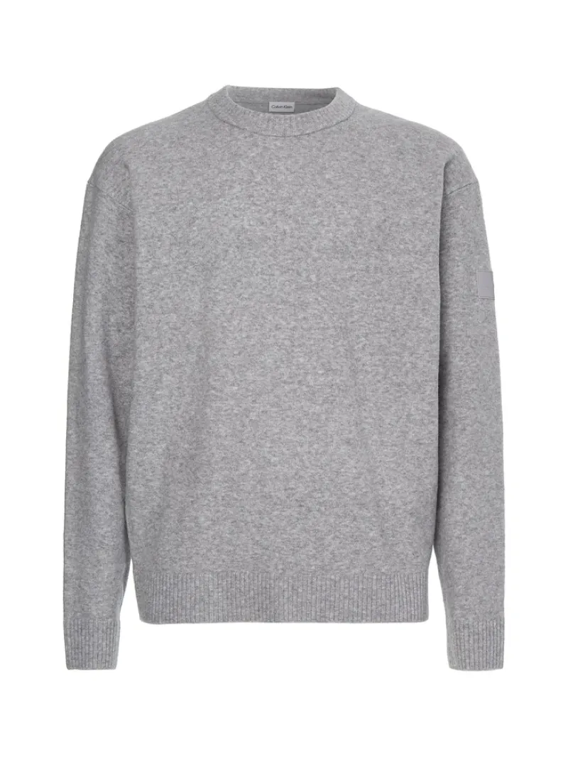 Calvin Klein Pullover & Sweatshirts*LYCRA BLEND COMFORT FIT SWEATER light grey heather
