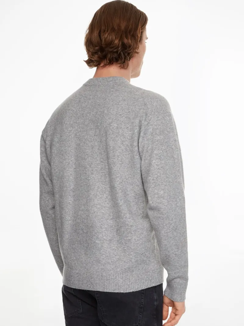 Calvin Klein Pullover & Sweatshirts*LYCRA BLEND COMFORT FIT SWEATER light grey heather