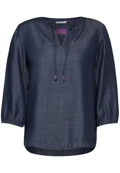 Cecil Blusen*Lyocell-Bluse dark blue wash