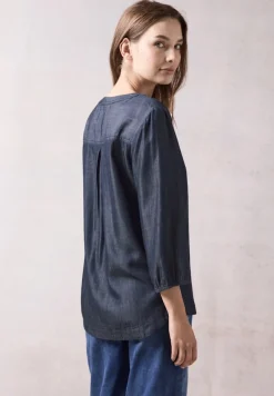 Cecil Blusen*Lyocell-Bluse dark blue wash