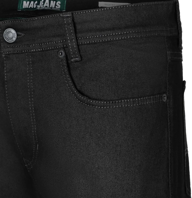 MAC Jeans|Big Boys*JEANS - Arne, Black Stretch Denim Schwarz