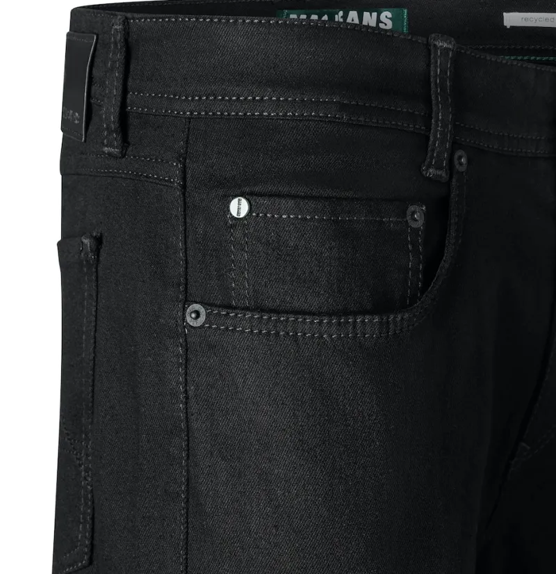 MAC Jeans|Big Boys*JEANS - Arne, Black Stretch Denim Schwarz