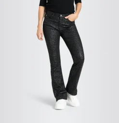 MAC Hosen*JEANS - BOOT, Coated cotton tencel Schwarz