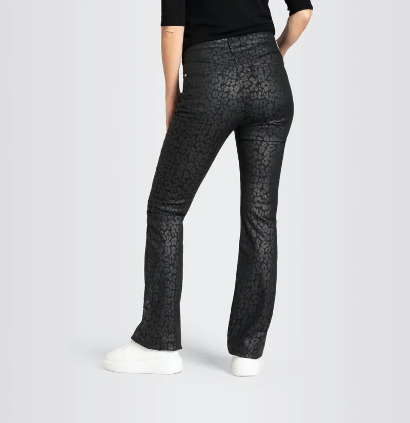 MAC Hosen*JEANS - BOOT, Coated cotton tencel Schwarz