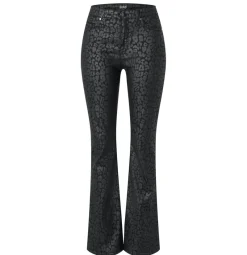 MAC Hosen*JEANS - BOOT, Coated cotton tencel Schwarz