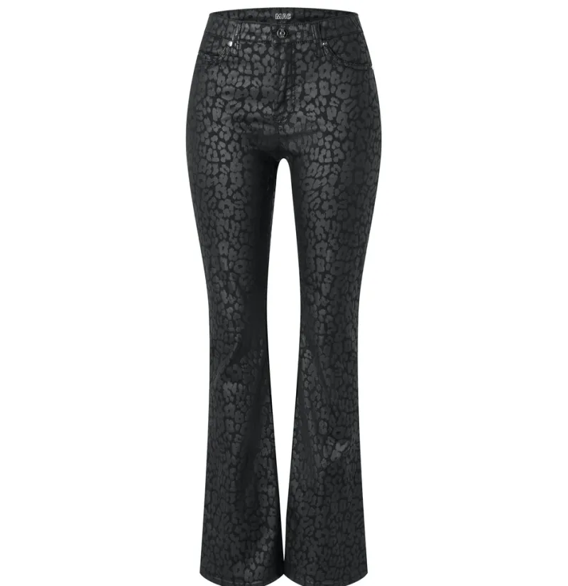 MAC Hosen*JEANS - BOOT, Coated cotton tencel Schwarz