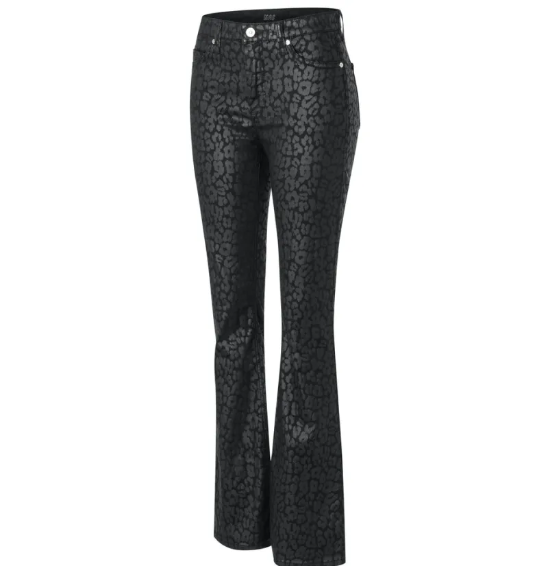 MAC Hosen*JEANS - BOOT, Coated cotton tencel Schwarz