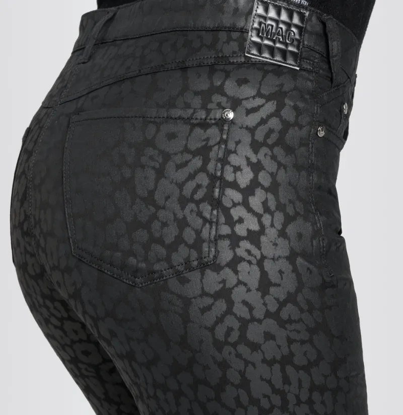 MAC Hosen*JEANS - BOOT, Coated cotton tencel Schwarz