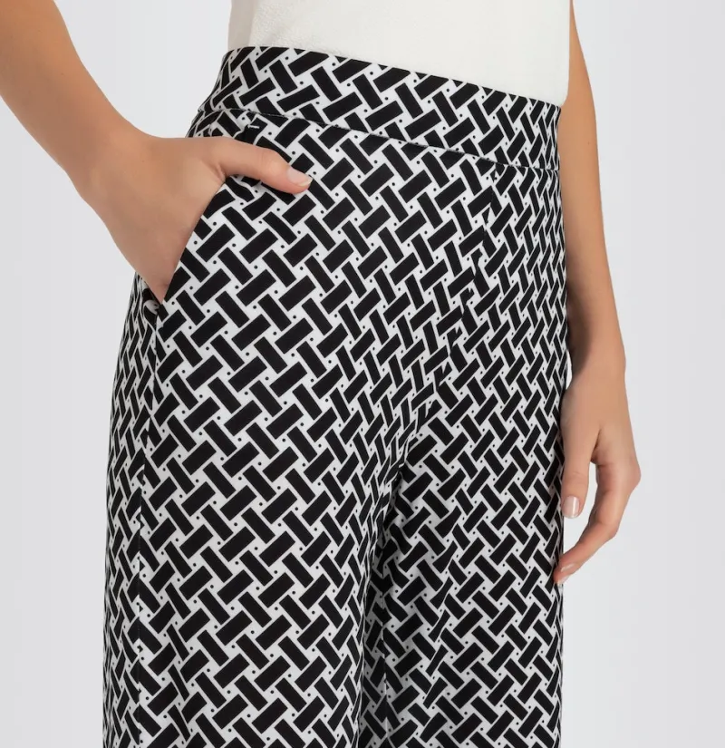 MAC Hosen*JEANS - CHIARA, Jersey print Schwarz