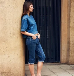 MAC Shorts*JEANS - DREAM SUN, DREAM Wonder light Denim blau2