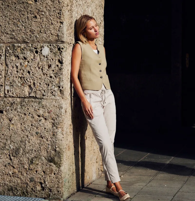 MAC Hosen*JEANS - EASY, Authentic stretch gabardine Beige