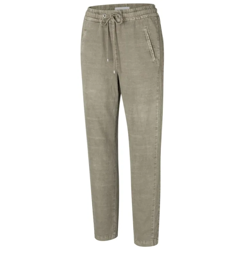MAC Hosen*JEANS - EASY, Cotton linen tencel Grün