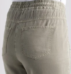 MAC Hosen*JEANS - EASY, Cotton linen tencel Grün