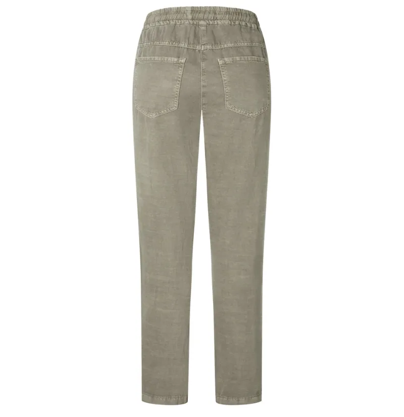 MAC Hosen*JEANS - EASY, Cotton linen tencel Grün
