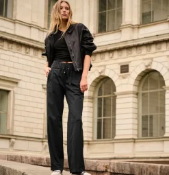 MAC Hosen*JEANS - EASY WIDELEG, Premium techno stretch Schwarz