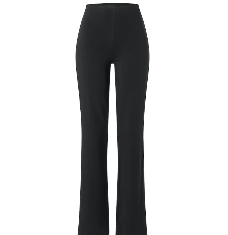 MAC Hosen*JEANS - FLARE, Light Jersey Schwarz