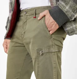 MAC Hosen|Big Boys*JEANS - Lennox Cargo , Canvas Stretch Grün