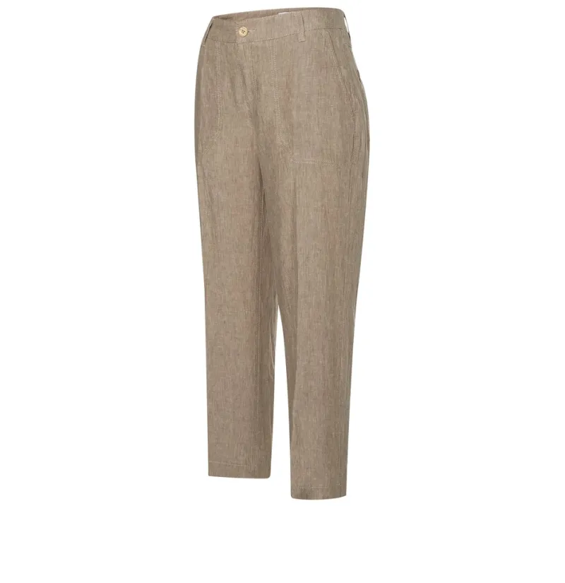 MAC Hosen*JEANS - NORA, Pure linen Braun